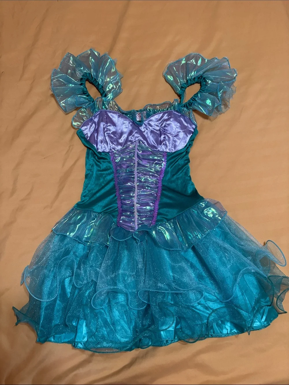 Disney Ariel Junior Girls Teal and Lavender Dress Costume